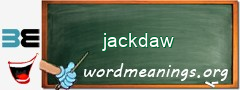 WordMeaning blackboard for jackdaw